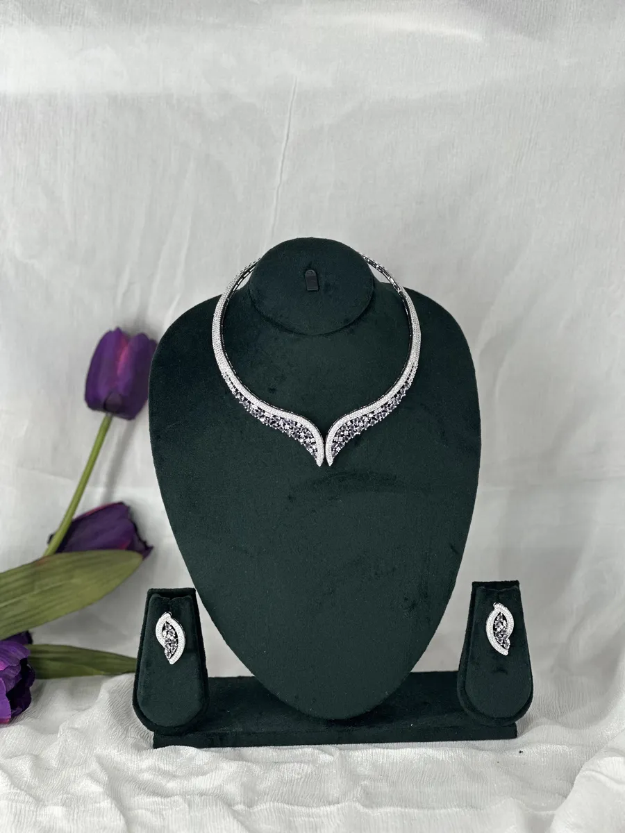 Hasllen American Diamond Necklace