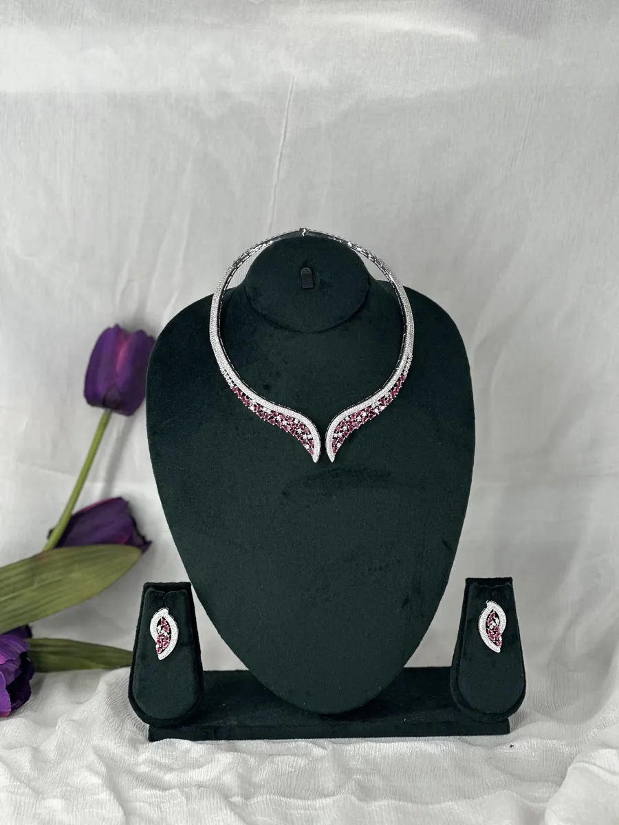 hasllen-ruby-pink-american-diamond-necklace